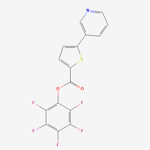 (2,3,4,5,6-pentafluorophenyl) 5-pyridin-3-ylthiophene-2-carboxylate (CAS: 941716-94-5) - Related Chemical Product