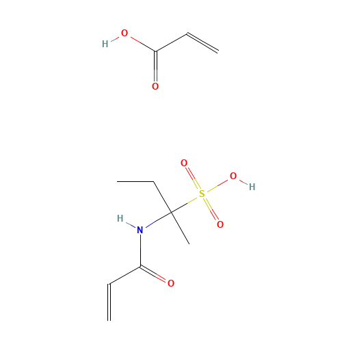 prop-2-enoic acid;2-(prop-2-enoylamino)butane-2-sulfonic acid (CAS: 40623-75-4) - Chemical Structure and Molecular Formula 