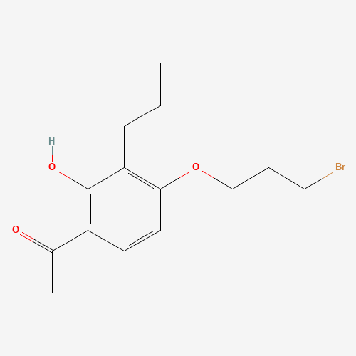 1-[4-(3-bromopropoxy)-2-hydroxy-3-propylphenyl]ethanone (CAS: 40786-20-7) - Related Chemical Product