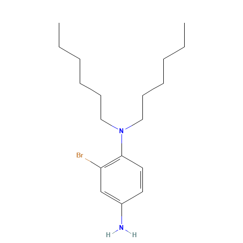 2-bromo-1-N,1-N-dihexylbenzene-1,4-diamine (CAS: 1542259-26-6) - Related Chemical Product