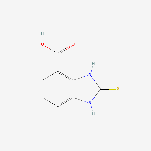 2-sulfanylidene-1,3-dihydrobenzimidazole-4-carboxylic acid (CAS: 731742-58-8) - Chemical Structure and Molecular Formula 