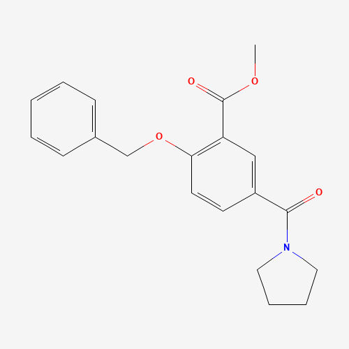 methyl 2-phenylmethoxy-5-(pyrrolidine-1-carbonyl)benzoate (CAS: 1285516-55-3) - Related Chemical Product