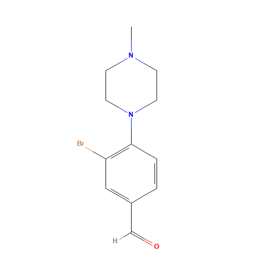3-bromo-4-(4-methylpiperazin-1-yl)benzaldehyde (CAS: 443777-03-5) - Related Chemical Product