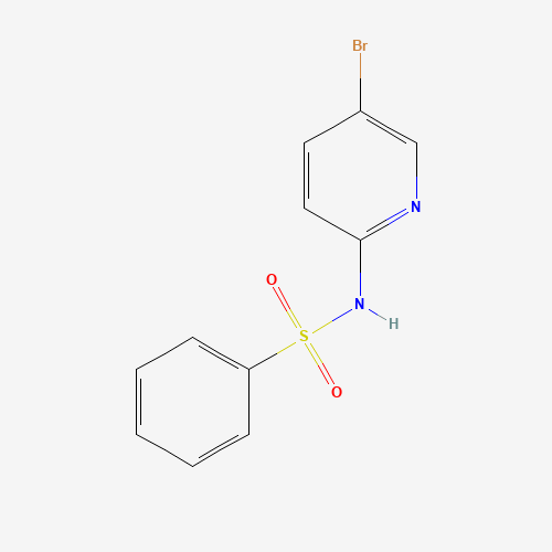 N-(5-bromopyridin-2-yl)benzenesulfonamide (CAS: 326886-27-5) - Chemical Structure and Molecular Formula 