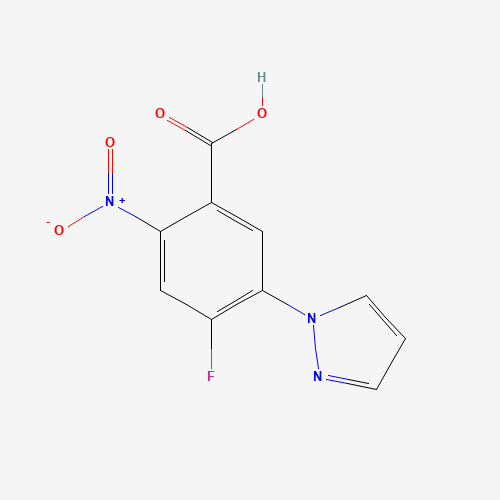 4-fluoro-2-nitro-5-pyrazol-1-ylbenzoic acid (CAS: 1186663-21-7) - Related Chemical Product