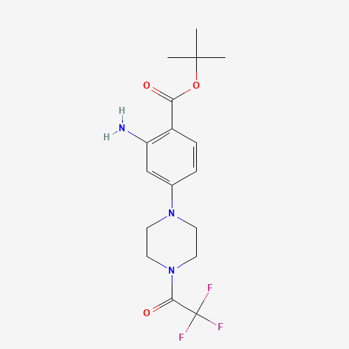 tert-butyl 2-amino-4-[4-(2,2,2-trifluoroacetyl)piperazin-1-yl]benzoate (CAS: 1108745-86-3) - Related Chemical Product