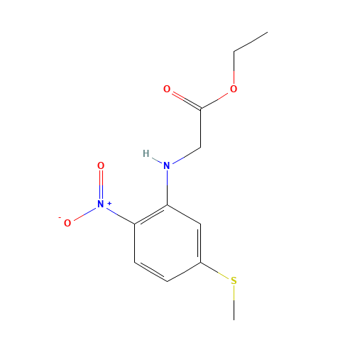 ethyl 2-(5-methylsulfanyl-2-nitroanilino)acetate (CAS: 55687-25-7) - Related Chemical Product