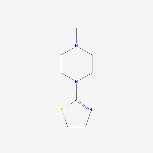 2-(4-methylpiperazin-1-yl)-1,3-thiazole (CAS: 187533-52-4) - Chemical Structure and Molecular Formula 
