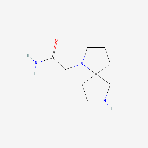 2-(1,7-diazaspiro[4.4]nonan-1-yl)acetamide (CAS: 1400797-56-9) - Chemical Structure and Molecular Formula 