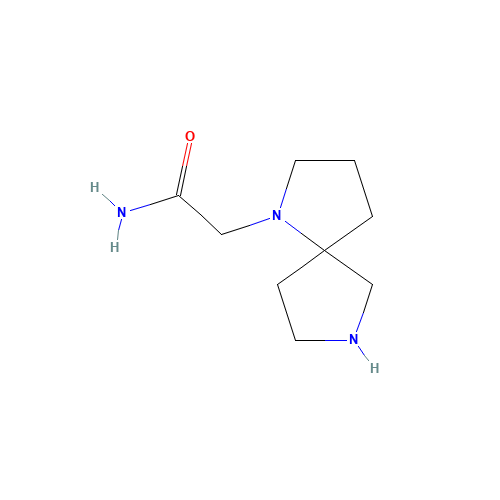 2-(1,7-diazaspiro[4.4]nonan-1-yl)acetamide (CAS: 1400797-56-9) - Chemical Structure and Molecular Formula 