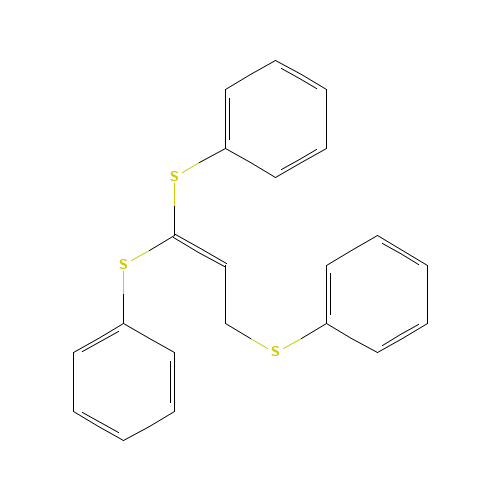 1,3-bis(phenylsulfanyl)prop-1-enylsulfanylbenzene (CAS: 102070-37-1) - Related Chemical Product
