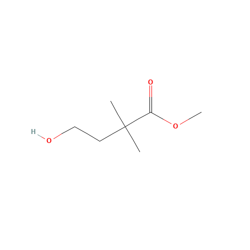 methyl 4-hydroxy-2,2-dimethylbutanoate (CAS: 1087347-28-1) - Chemical Structure and Molecular Formula 