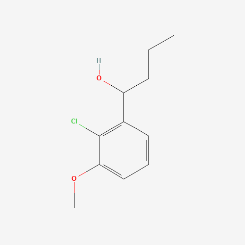 1-(2-chloro-3-methoxyphenyl)butan-1-ol (CAS: 6500-91-0) - Chemical Structure and Molecular Formula 