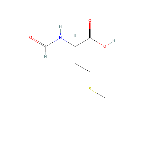 4-ethylsulfanyl-2-formamidobutanoic acid (CAS: 126872-00-2) - Chemical Structure and Molecular Formula 