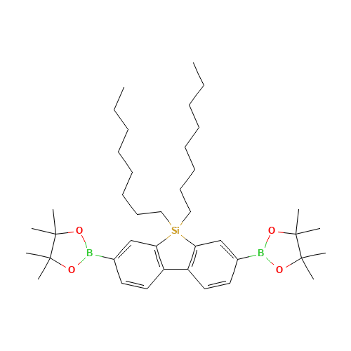 2-[5,5-dioctyl-3-(4,4,5,5-tetramethyl-1,3,2-dioxaborolan-2-yl)benzo[b][1]benzosilol-7-yl]-4,4,5,5-tetramethyl-1,3,2-dioxaborolane (CAS: 958293-23-7) - Related Chemical Product