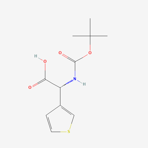 (2R)-2-[(2-methylpropan-2-yl)oxycarbonylamino]-2-thiophen-3-ylacetic acid (CAS: 33130-97-1) - Related Chemical Product