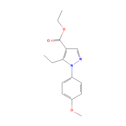 ethyl 5-ethyl-1-(4-methoxyphenyl)pyrazole-4-carboxylate (CAS: 338959-53-8) - Related Chemical Product
