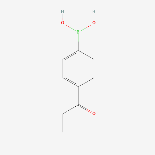 (4-propanoylphenyl)boronic acid chemical structure (4-propanoylphenyl)boronic acid (CAS: 186498-36-2) - Chemical Structure and Molecular Formula