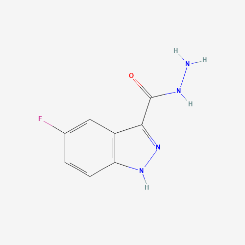 5-fluoro-1H-indazole-3-carbohydrazide (CAS: 1203-98-1) - Chemical Structure and Molecular Formula 
