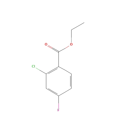 ethyl 2-chloro-4-fluorobenzoate (CAS: 167758-87-4) - Chemical Structure and Molecular Formula 
