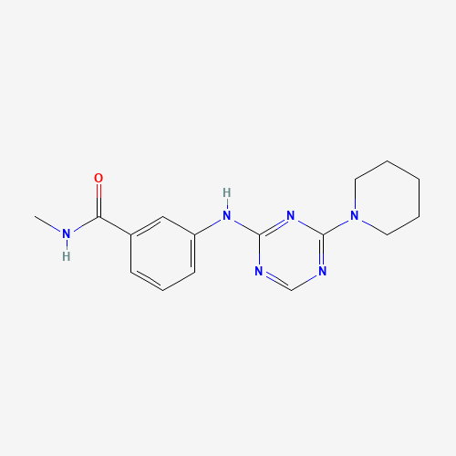 N-methyl-3-[(4-piperidin-1-yl-1,3,5-triazin-2-yl)amino]benzamide (CAS: 1332300-02-3) - Related Chemical Product