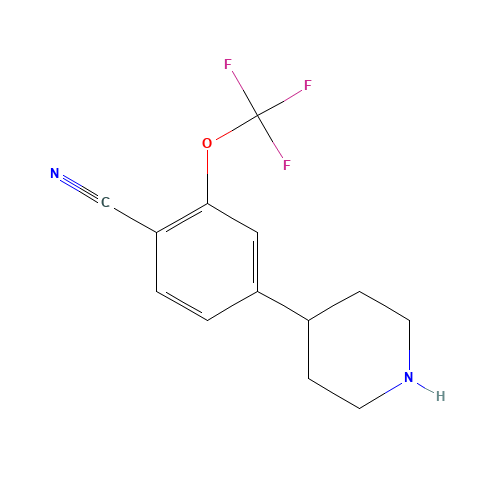 4-piperidin-4-yl-2-(trifluoromethoxy)benzonitrile (CAS: 1332301-75-3) - Related Chemical Product