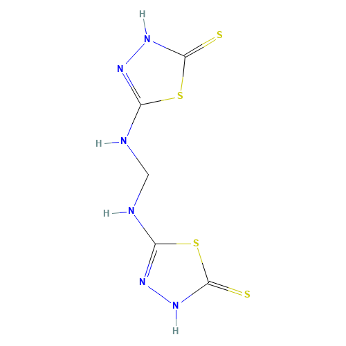 5-[[(2-sulfanylidene-3H-1,3,4-thiadiazol-5-yl)amino]methylamino]-3H-1,3,4-thiadiazole-2-thione (CAS: 99971-20-7) - Related Chemical Product