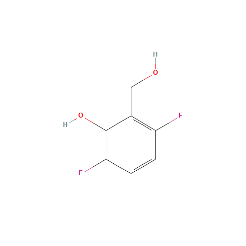 3,6-difluoro-2-(hydroxymethyl)phenol (CAS: 1244949-79-8) - Chemical Structure and Molecular Formula 