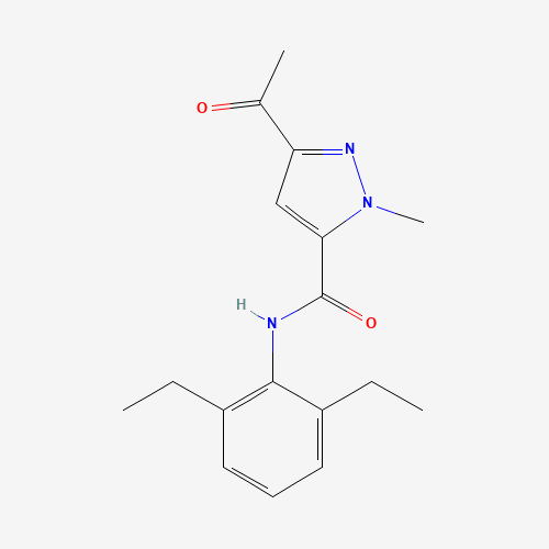 5-acetyl-N-(2,6-diethylphenyl)-2-methylpyrazole-3-carboxamide (CAS: 1403332-95-5) - Related Chemical Product