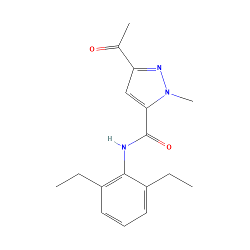 5-acetyl-N-(2,6-diethylphenyl)-2-methylpyrazole-3-carboxamide (CAS: 1403332-95-5) - Related Chemical Product