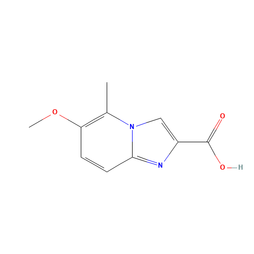 6-methoxy-5-methylimidazo[1,2-a]pyridine-2-carboxylic acid (CAS: 1167608-68-5) - Chemical Structure and Molecular Formula 