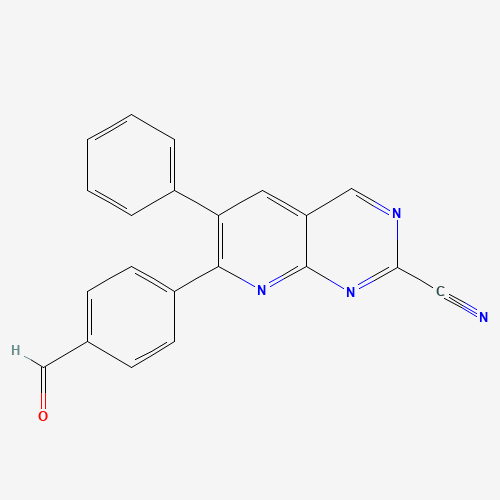 7-(4-formylphenyl)-6-phenylpyrido[2,3-d]pyrimidine-2-carbonitrile (CAS: 867353-48-8) - Related Chemical Product
