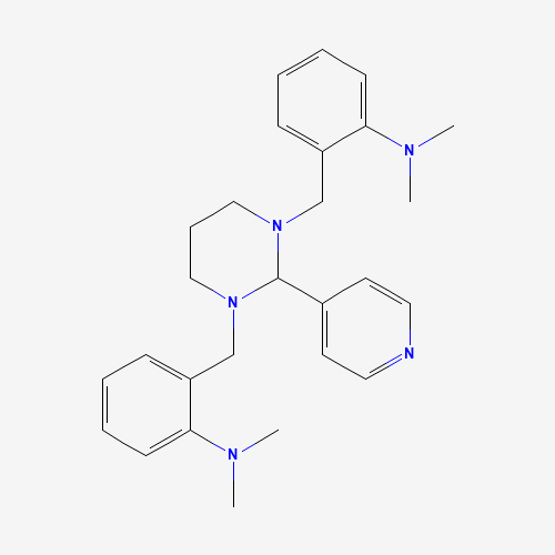 2-[[3-[[2-(dimethylamino)phenyl]methyl]-2-pyridin-4-yl-1,3-diazinan-1-yl]methyl]-N,N-dimethylaniline (CAS: 500579-04-4) - Related Chemical Product