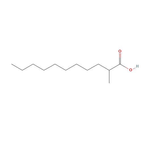 2-methylundecanoic acid (CAS: 24323-25-9) - Chemical Structure and Molecular Formula 