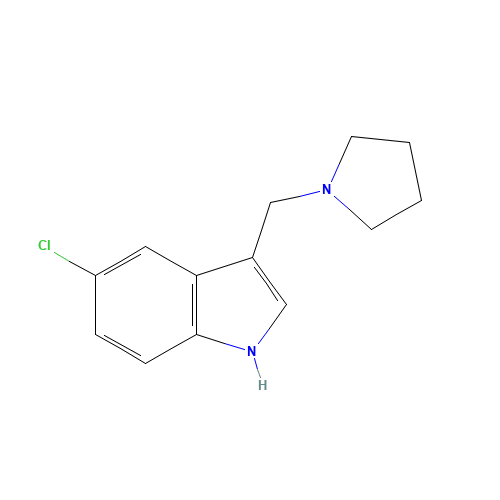 5-chloro-3-(pyrrolidin-1-ylmethyl)-1H-indole (CAS: 942404-14-0) - Related Chemical Product