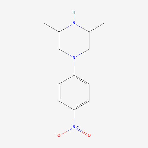 3,5-dimethyl-1-(4-nitrophenyl)piperazine (CAS: 331652-58-5) - Chemical Structure and Molecular Formula 
