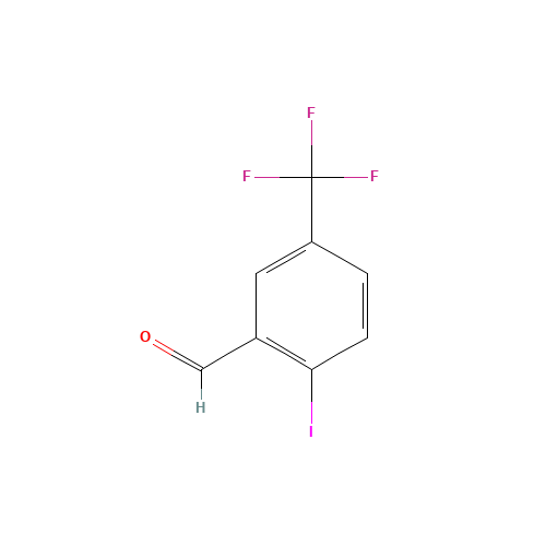 2-iodo-5-(trifluoromethyl)benzaldehyde (CAS: 875446-23-4) - Chemical Structure and Molecular Formula 