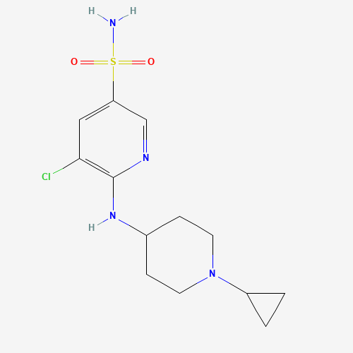 5-chloro-6-[(1-cyclopropylpiperidin-4-yl)amino]pyridine-3-sulfonamide (CAS: 1228876-11-6) - Related Chemical Product