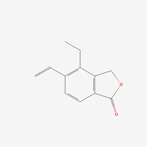 5-ethenyl-4-ethyl-3H-2-benzofuran-1-one (CAS: 1255208-27-5) - Chemical Structure and Molecular Formula 