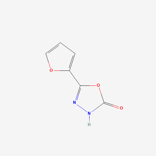 5-(furan-2-yl)-3H-1,3,4-oxadiazol-2-one (CAS: 103418-56-0) - Chemical Structure and Molecular Formula 