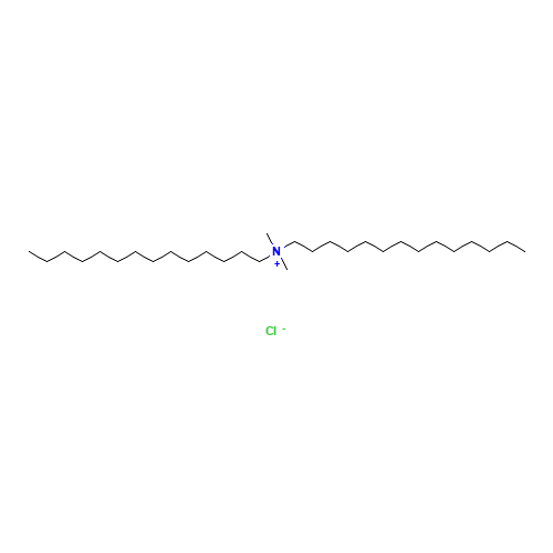 dimethyl-di(tetradecyl)azanium;chloride (CAS: 10108-91-5) - Chemical Structure and Molecular Formula 