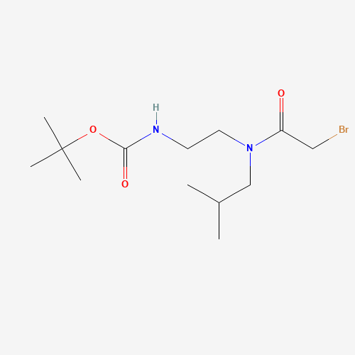 tert-butyl N-[2-[(2-bromoacetyl)-(2-methylpropyl)amino]ethyl]carbamate (CAS: 1284246-82-7) - Related Chemical Product