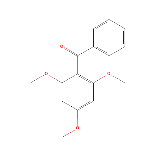 phenyl-(2,4,6-trimethoxyphenyl)methanone (CAS: 3770-80-7) - Chemical Structure and Molecular Formula 