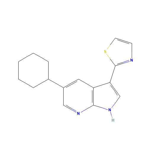 2-(5-cyclohexyl-1H-pyrrolo[2,3-b]pyridin-3-yl)-1,3-thiazole (CAS: 1046791-50-7) - Related Chemical Product