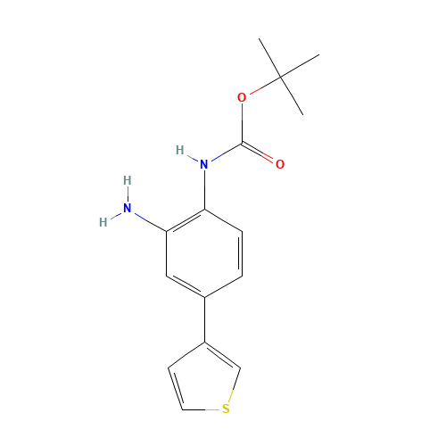 tert-butyl N-(2-amino-4-thiophen-3-ylphenyl)carbamate (CAS: 335255-30-6) - Related Chemical Product