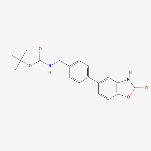 tert-butyl N-[[4-(2-oxo-3H-1,3-benzoxazol-5-yl)phenyl]methyl]carbamate (CAS: 1448190-05-3) - Related Chemical Product