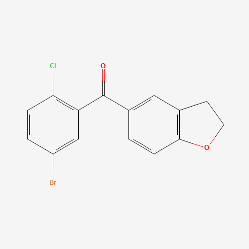 (5-bromo-2-chlorophenyl)-(2,3-dihydro-1-benzofuran-5-yl)methanone (CAS: 1096875-61-4) - Related Chemical Product