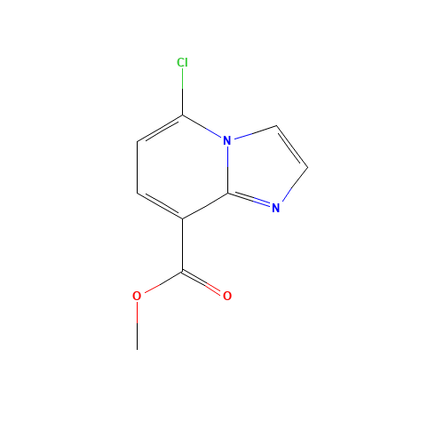 methyl 5-chloroimidazo[1,2-a]pyridine-8-carboxylate (CAS: 1402911-36-7) - Chemical Structure and Molecular Formula 