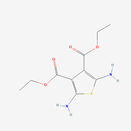 diethyl 2,5-diaminothiophene-3,4-dicarboxylate (CAS: 80691-81-2) - Chemical Structure and Molecular Formula 