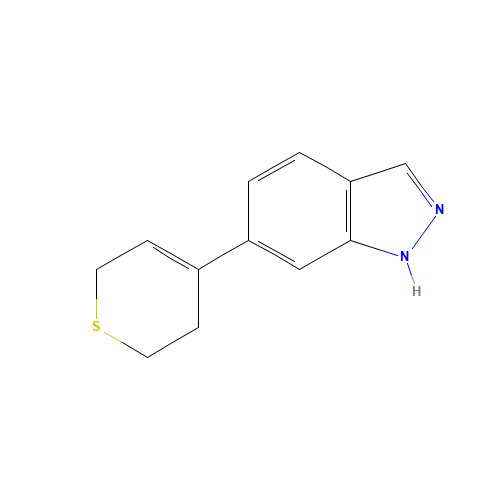6-(3,6-dihydro-2H-thiopyran-4-yl)-1H-indazole (CAS: 885272-24-2) - Related Chemical Product